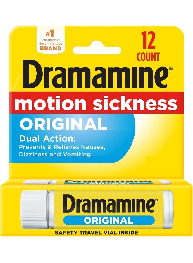 Dramamine Original Formula Motion Sickness Relief | 12 Count - Image 1
